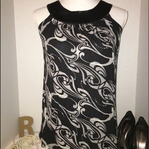 EXPRESS - (Sz: XS) Black/Gray Sleeveless Top